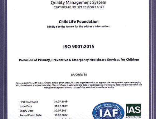 ChildLife Gets ISO 9001:2015 Certified